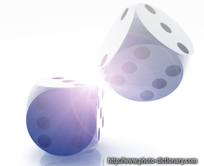 rolling dice - photo/picture definition - rolling dice word and phrase image