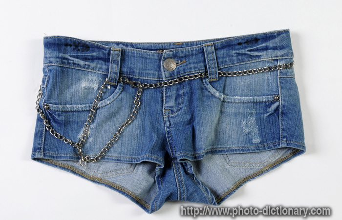 jeans shorts - photo/picture definition - jeans shorts word and phrase image