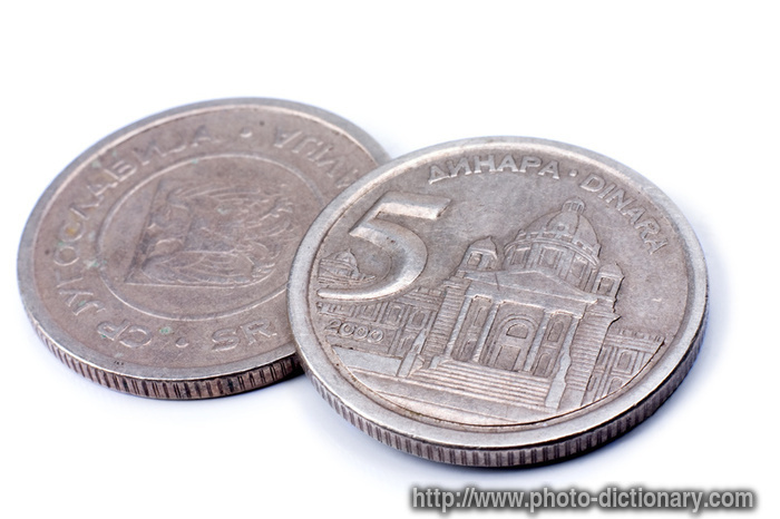dinars - photo/picture definition - dinars word and phrase image