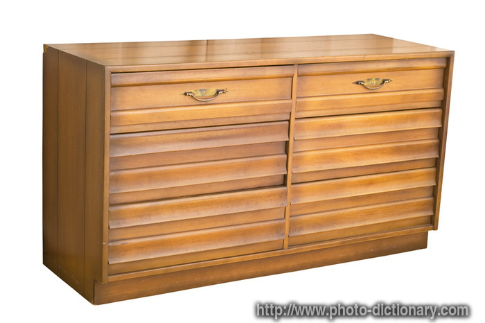 dresser - photo/picture definition - dresser word and phrase image