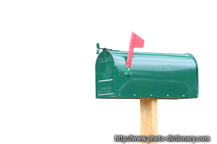 mailbox - photo/picture definition - mailbox word and phrase image