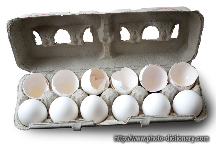 carton of eggs - photo/picture definition - carton of eggs word and phrase image