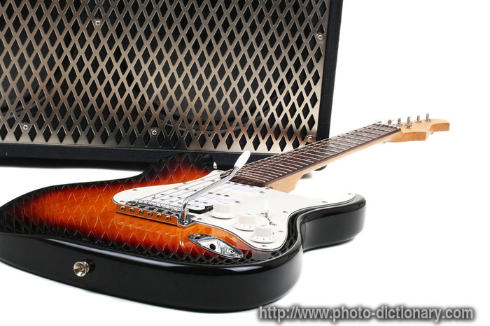guitar amplifier - photo/picture definition - guitar amplifier word and phrase image