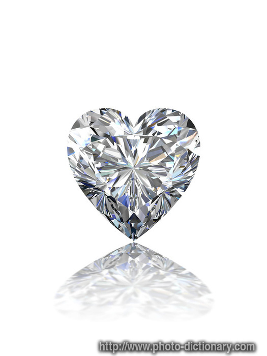 diamond heart - photo/picture definition - diamond heart word and phrase image