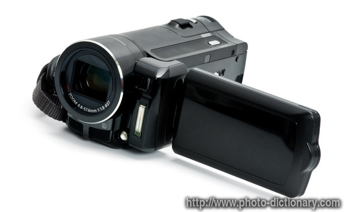 digital camcorder - photo/picture definition - digital camcorder word and phrase image