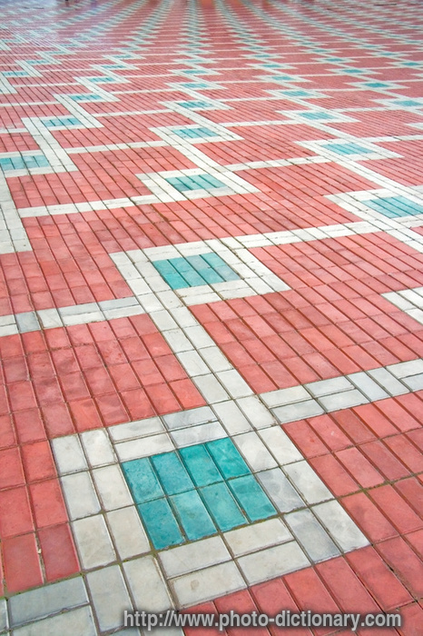 pavement pattern - photo/picture definition - pavement pattern word and phrase image