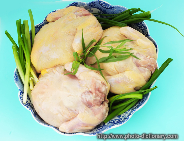 fresh chicken - photo/picture definition - fresh chicken word and phrase image