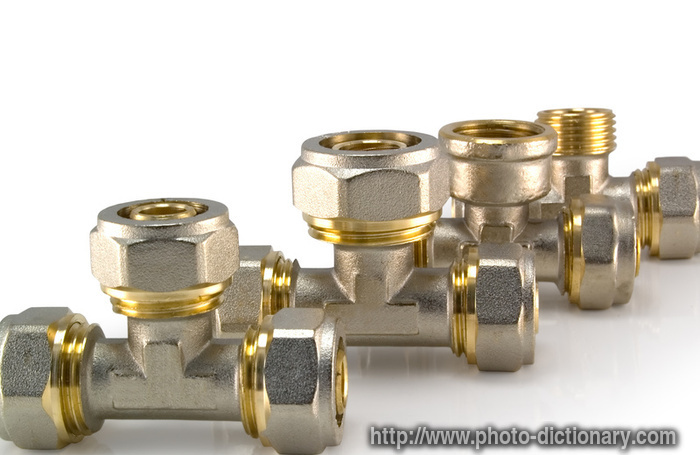 plumbing fittings - photo/picture definition - plumbing fittings word and phrase image
