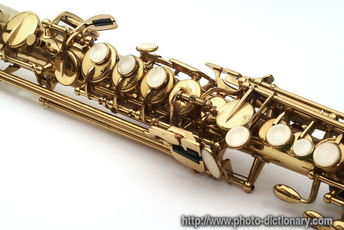 soprano saxophone - photo/picture definition - soprano saxophone word and phrase image