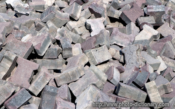 stone block paving - photo/picture definition - stone block paving word and phrase image
