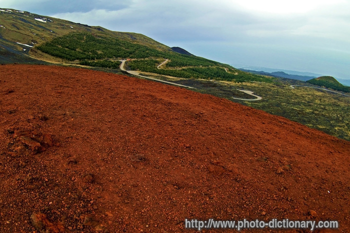 Mount Etna - photo/picture definition - Mount Etna word and phrase image