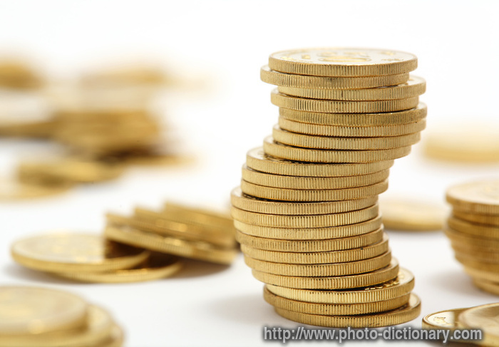 coins - photo/picture definition - coins word and phrase image