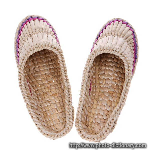 Russian sandals - photo/picture definition - Russian sandals word and phrase image