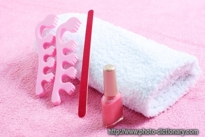 pedicure equipment - photo/picture definition - pedicure equipment word and phrase image