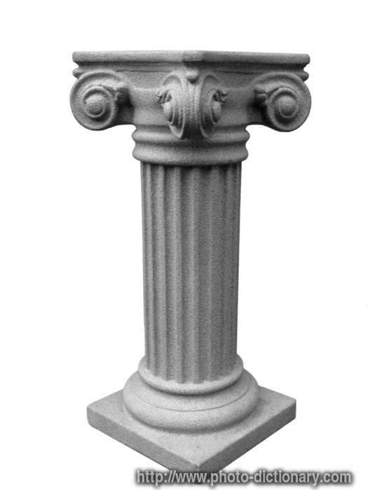 Roman pedestal - photo/picture definition at Photo Dictionary - Roman