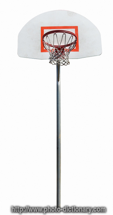basketball hoop - photo/picture definition - basketball hoop word and phrase image