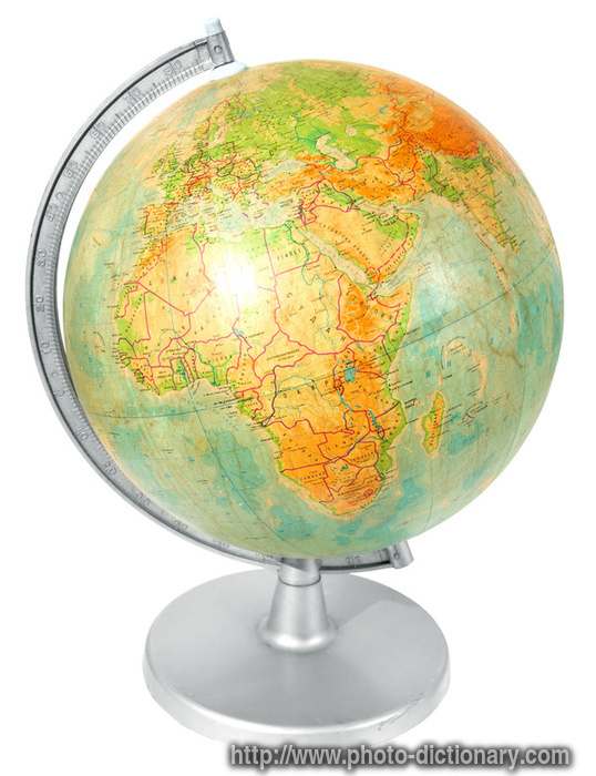globe - photo/picture definition - globe word and phrase image