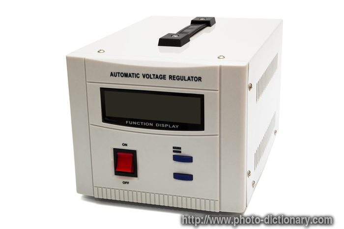 voltage regulator - photo/picture definition - voltage regulator word and phrase image