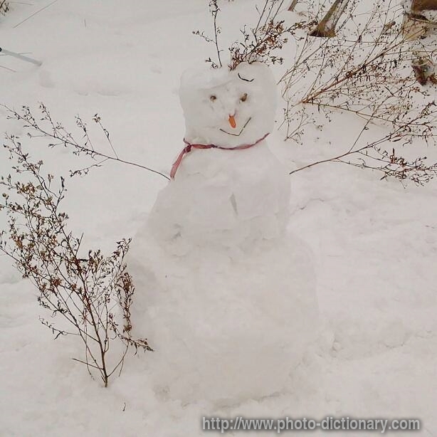 snowman - photo/picture definition - snowman word and phrase image