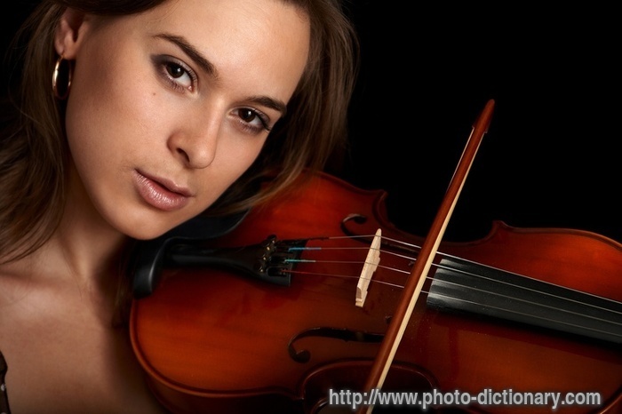 violinist - photo/picture definition - violinist word and phrase image