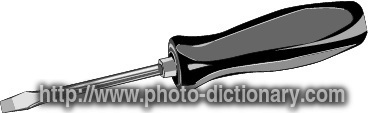 screwdriver - photo/picture definition - screwdriver word and phrase image