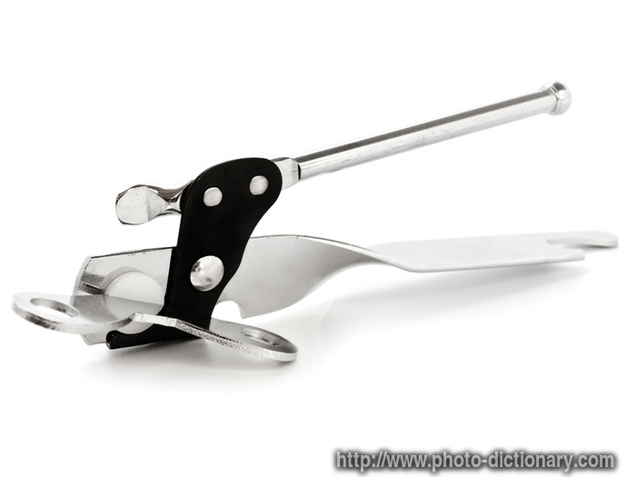 tin opener - photo/picture definition - tin opener word and phrase image