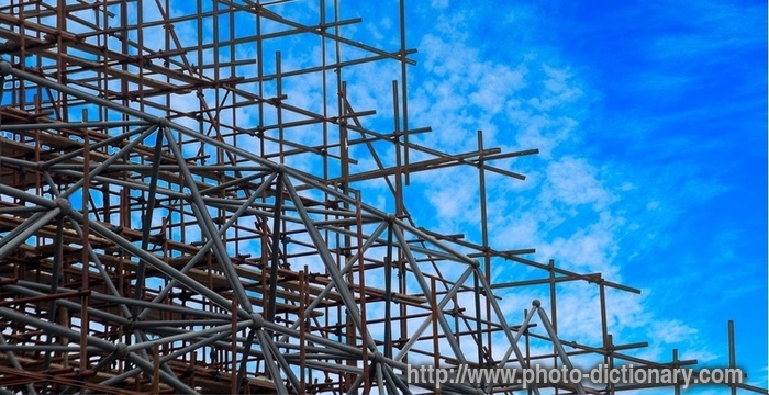 scaffold - photo/picture definition - scaffold word and phrase image