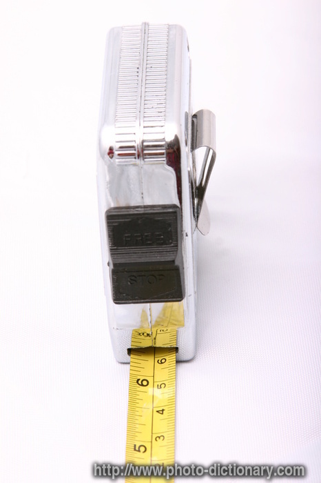measuring tape - photo/picture definition - measuring tape word and phrase image