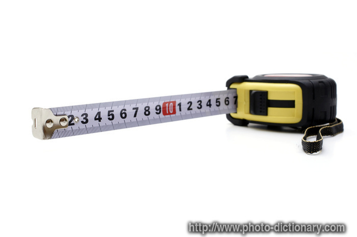 measuring tape - photo/picture definition - measuring tape word and phrase image