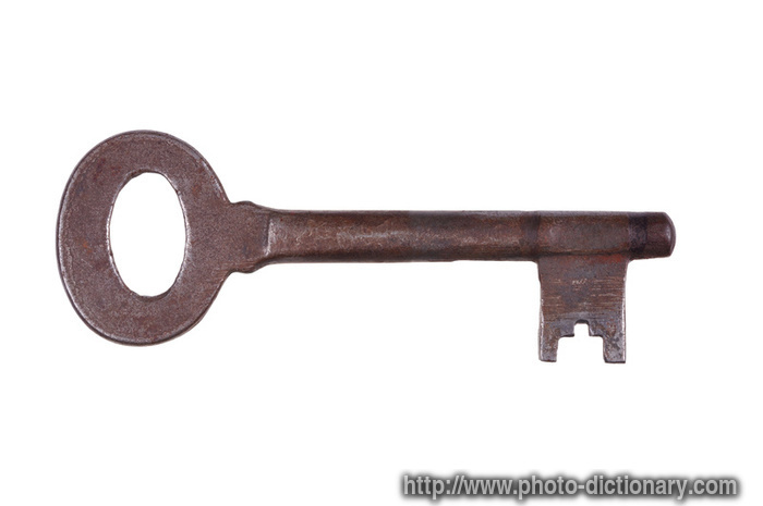 rusty key - photo/picture definition - rusty key word and phrase image