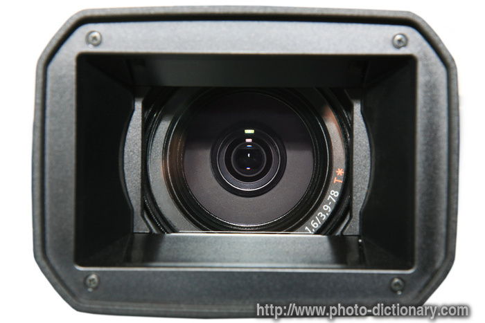 camera objective - photo/picture definition - camera objective word and phrase image