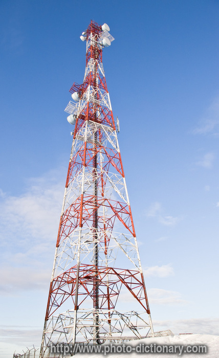 tower antenna - photo/picture definition - tower antenna word and phrase image