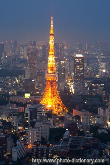 tokio tower - photo/picture definition - tokio tower word and phrase image