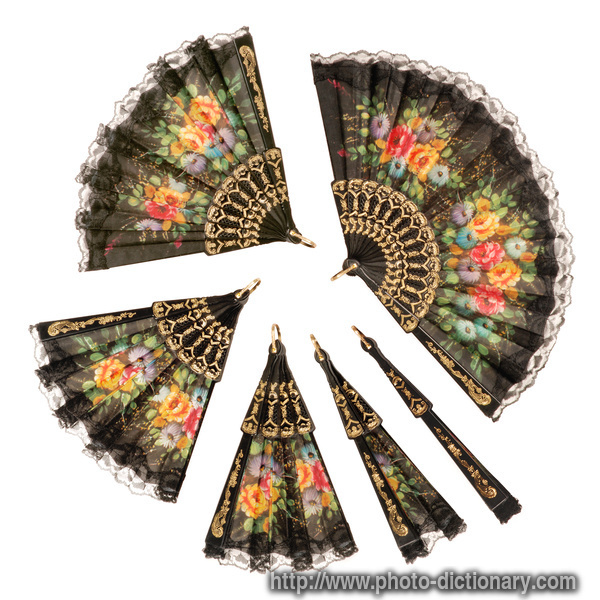 hand fan - photo/picture definition - hand fan word and phrase image