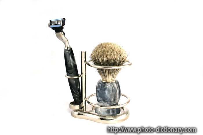 shaving - photo/picture definition - shaving word and phrase image