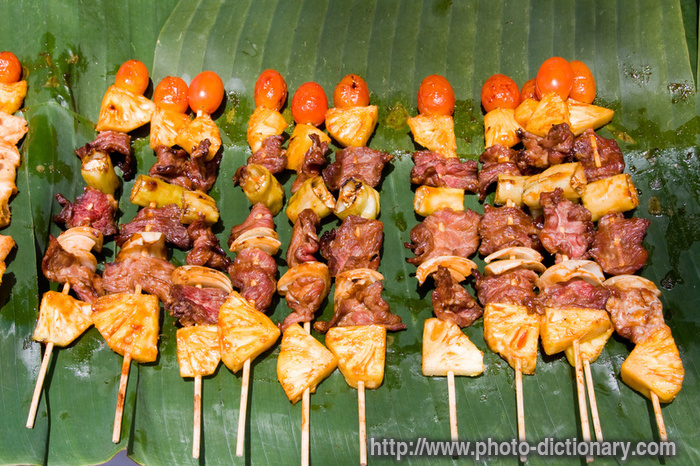 Thai barbecue - photo/picture definition - Thai barbecue word and phrase image