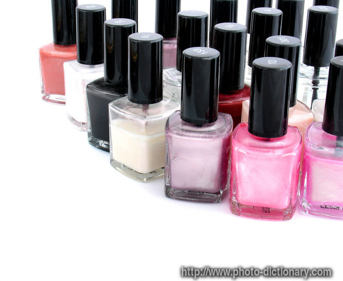 nail polish - photo/picture definition - nail polish word and phrase image