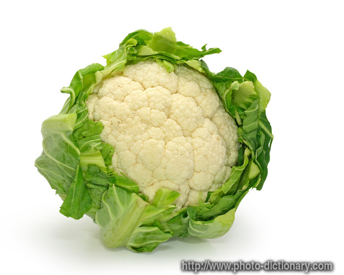cauliflower - photo/picture definition - cauliflower word and phrase image