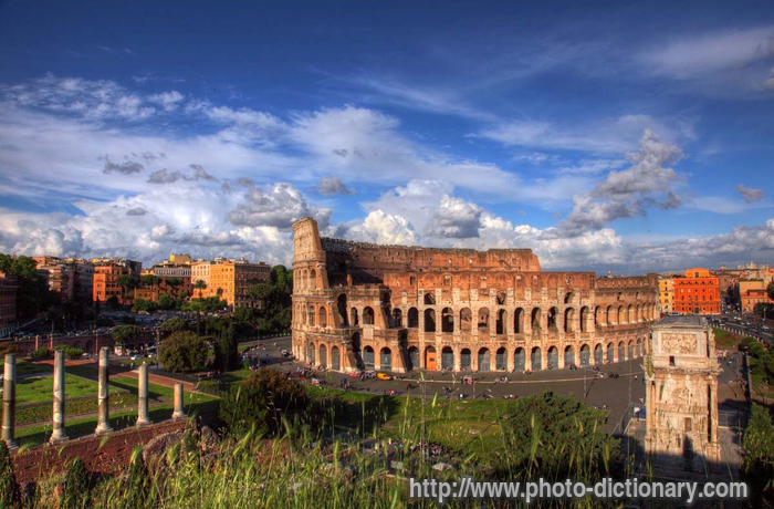 Colosseum - photo/picture definition - Colosseum word and phrase image