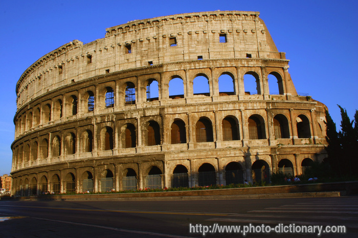 Colosseum - photo/picture definition - Colosseum word and phrase image