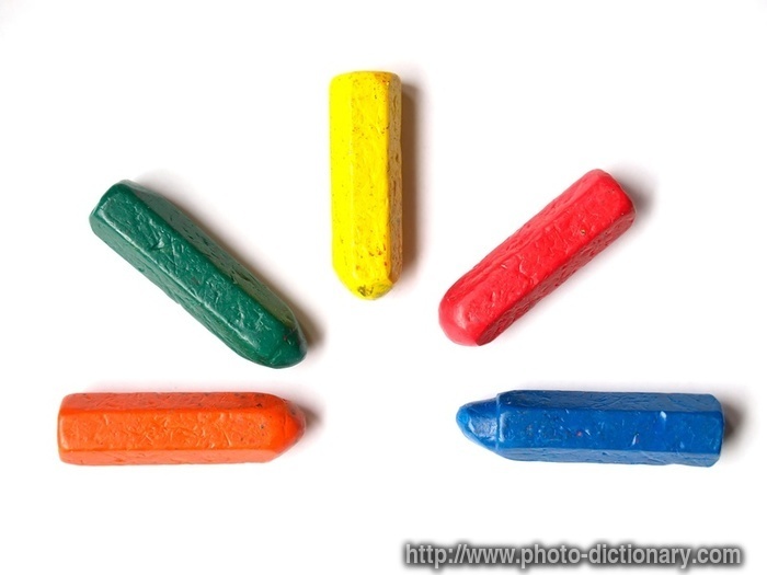 crayons - photo/picture definition - crayons word and phrase image