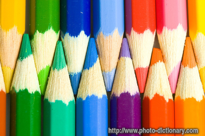 crayons - photo/picture definition - crayons word and phrase image