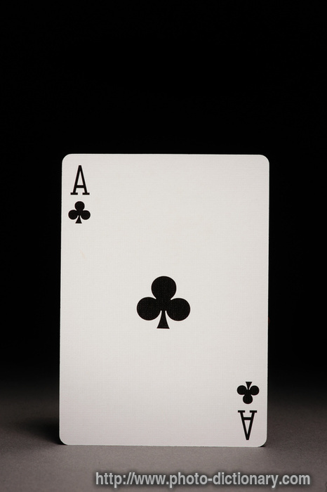 ace of clubs - photo/picture definition - ace of clubs word and phrase image