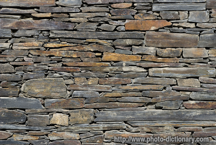 slate wall - photo/picture definition - slate wall word and phrase image