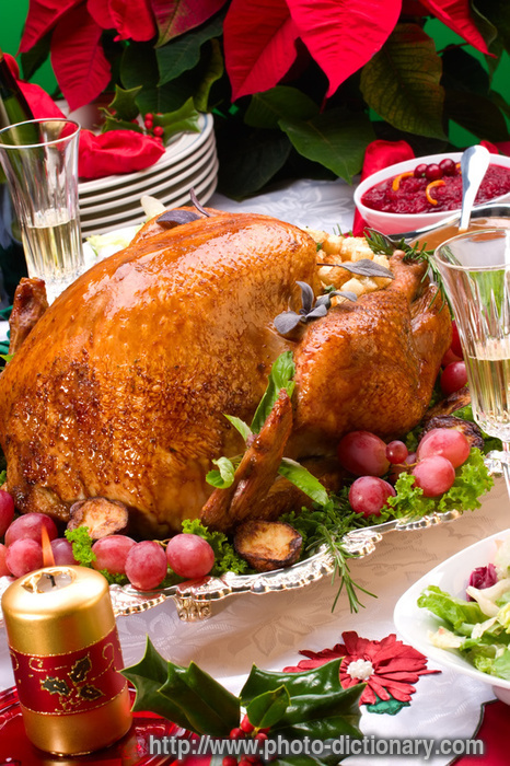 roasted turkey - photo/picture definition - roasted turkey word and phrase image