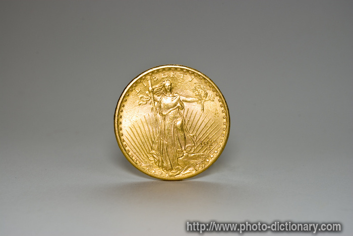 golden dollar - photo/picture definition - golden dollar word and phrase image