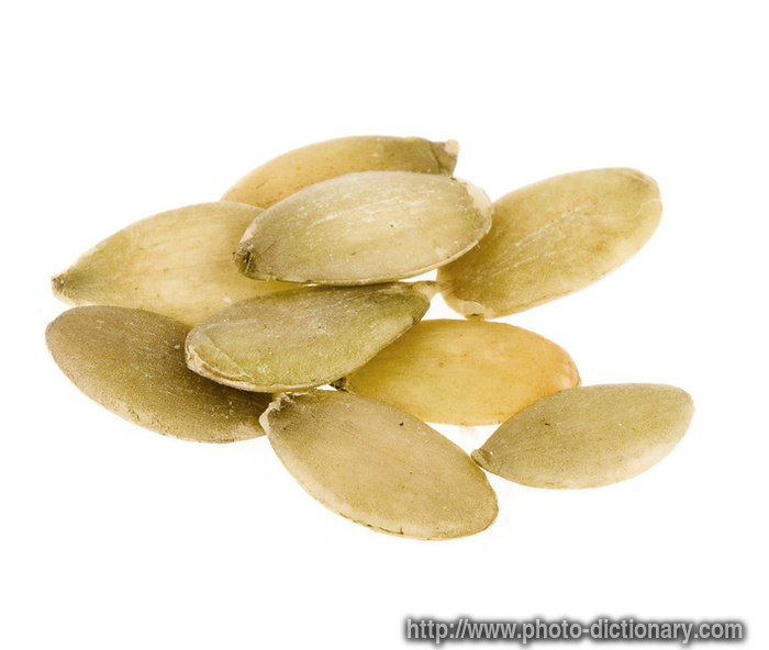 pumpkin seeds - photo/picture definition - pumpkin seeds word and phrase image