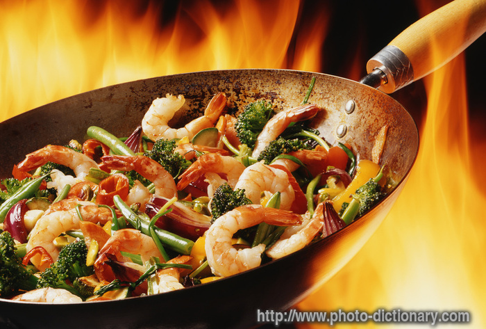 wok - photo/picture definition - wok word and phrase image