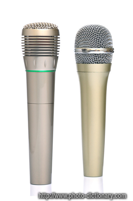 microphones - photo/picture definition - microphones word and phrase image