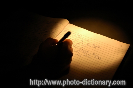 Writer - photo/picture definition - Writer word and phrase image